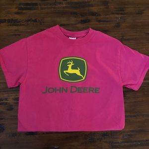 Pink John Deere t-shirt County Girl Small
